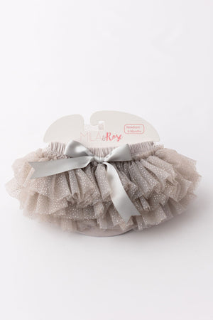 SALE Silver Glitter Ruffle Tutu Bloomer-Mila & Rose ®