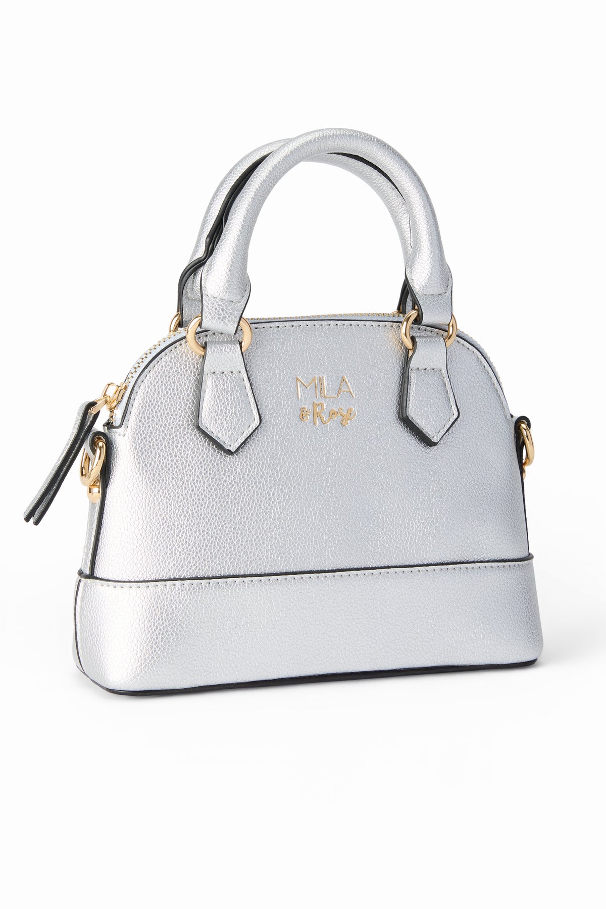 SALE Silver Metallic Girl's Crossbody Purse-Mila & Rose ®