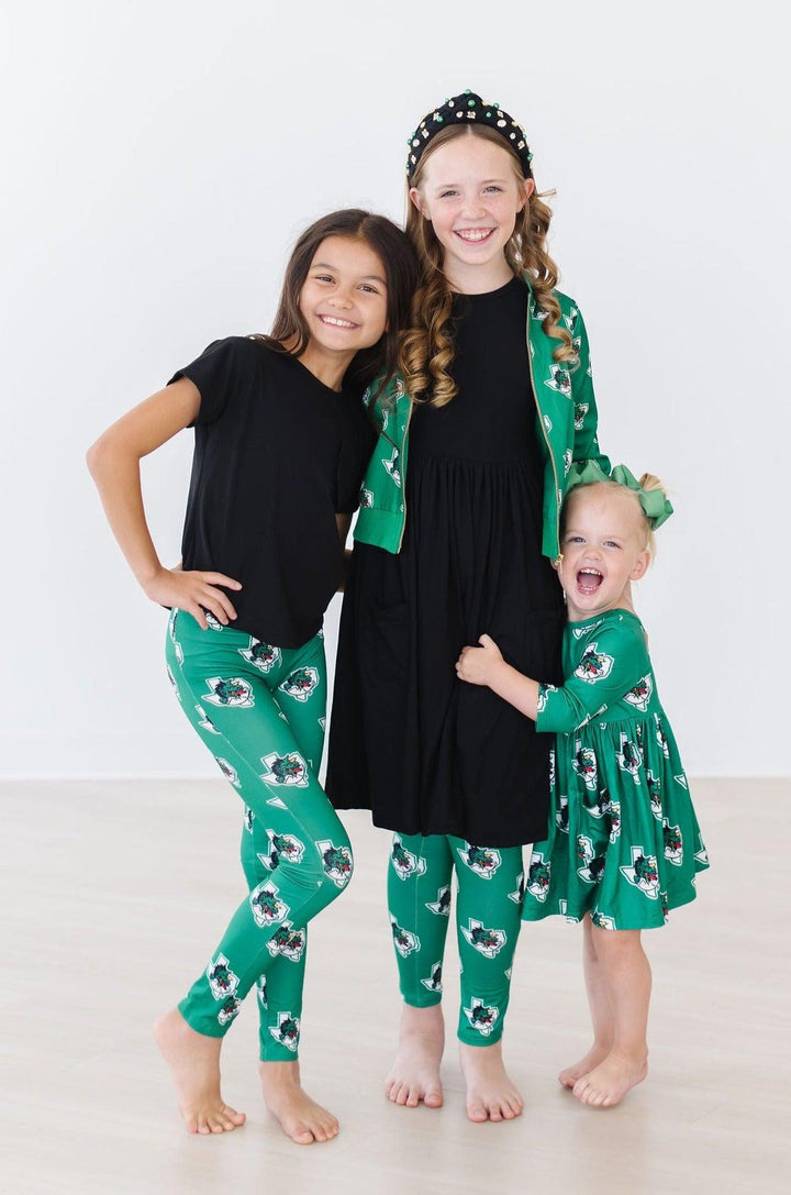 Southlake Carroll Dragons 3/4 Sleeve Pocket Twirl Dress-Mila & Rose ®