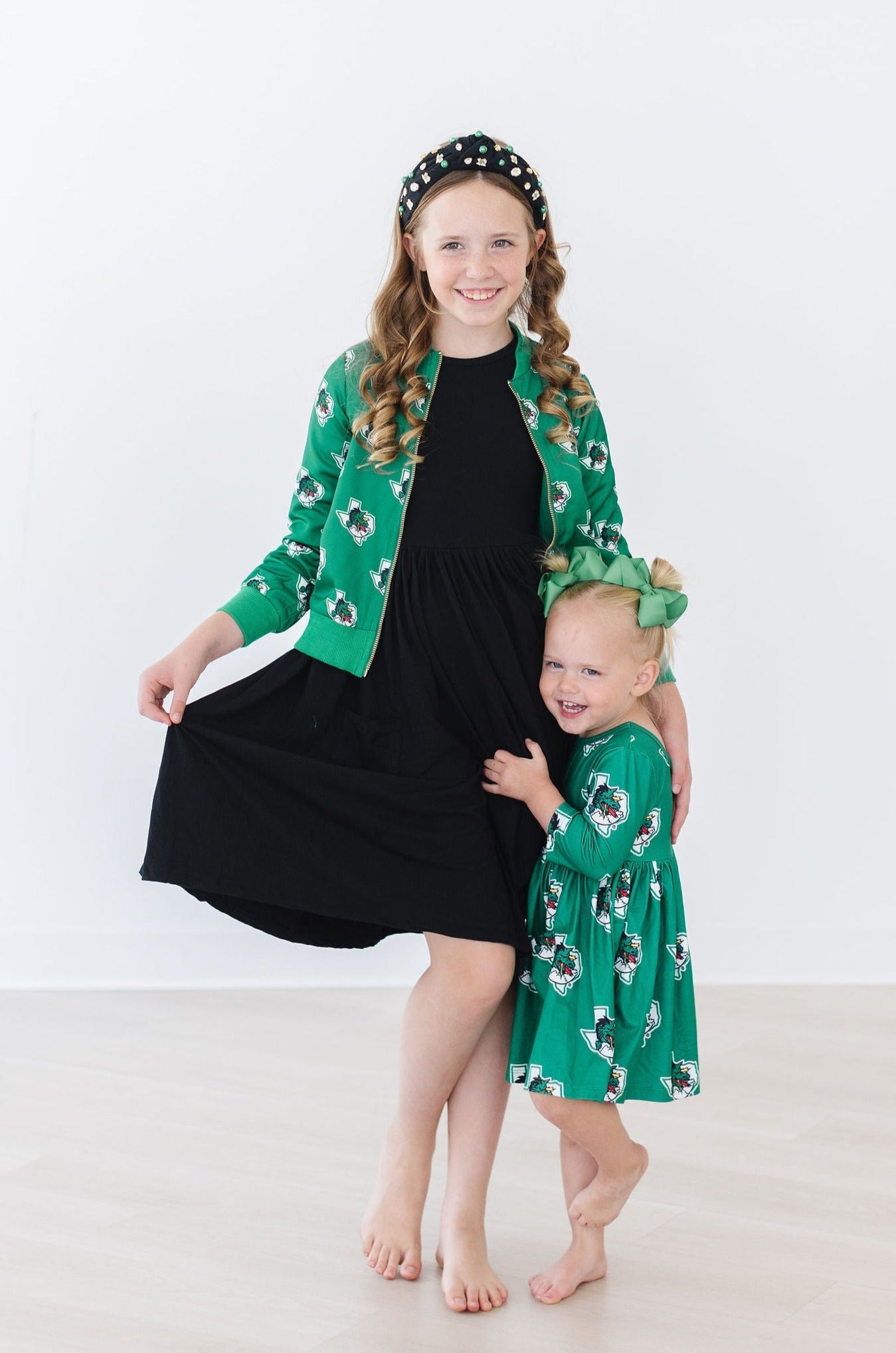 Southlake Carroll Dragons 3/4 Sleeve Pocket Twirl Dress-Mila & Rose ®