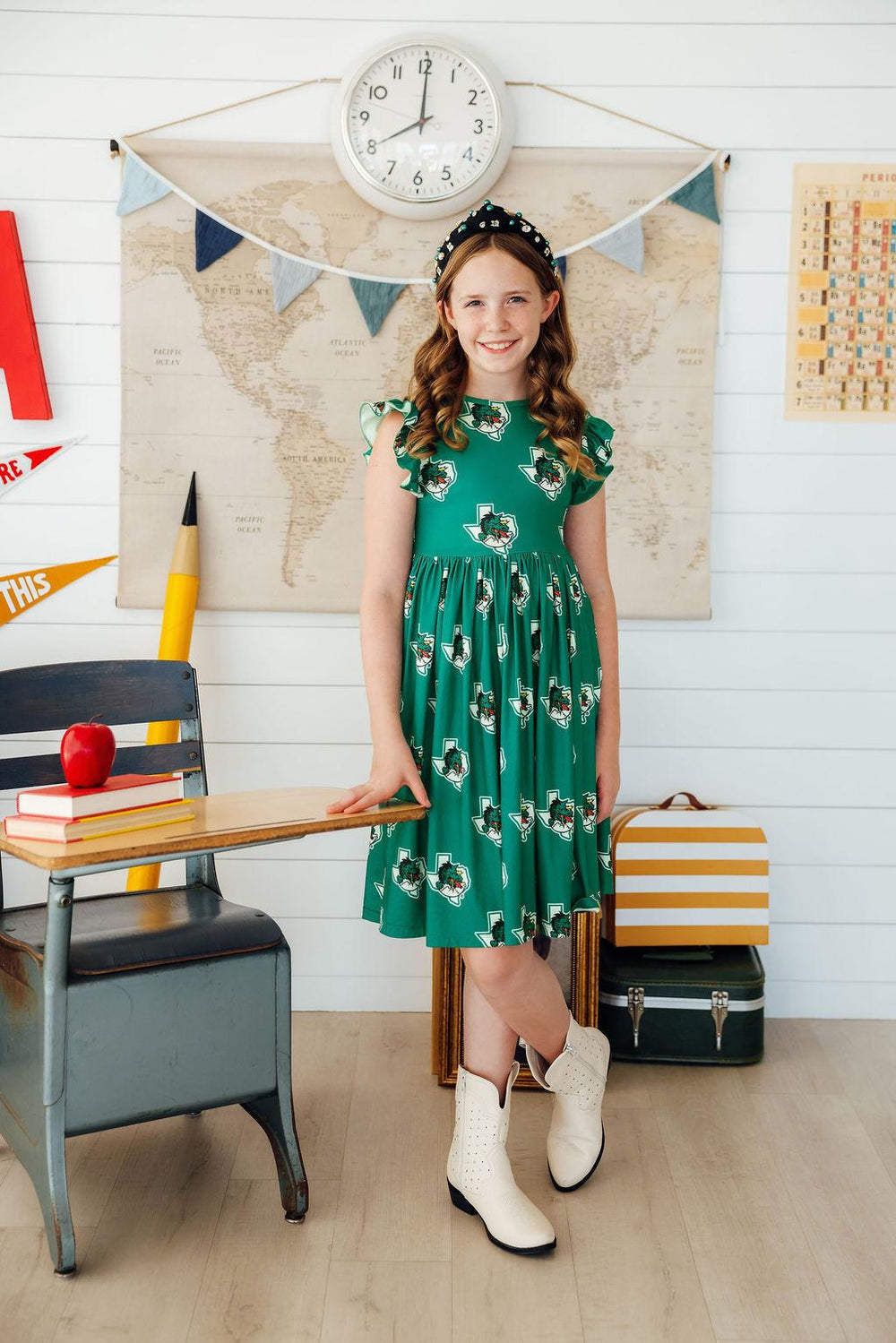 Southlake Carroll Dragons Flutter Twirl Dress-Mila & Rose ®