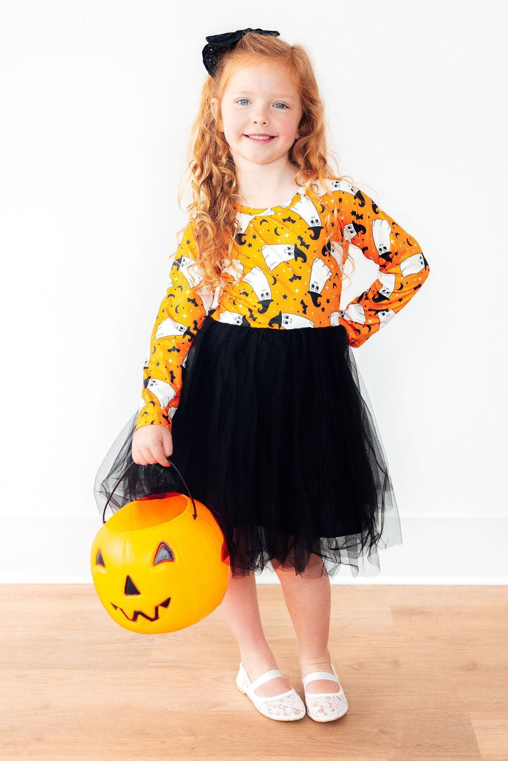 Spooktacular L/S Tutu Dress-Mila & Rose ®