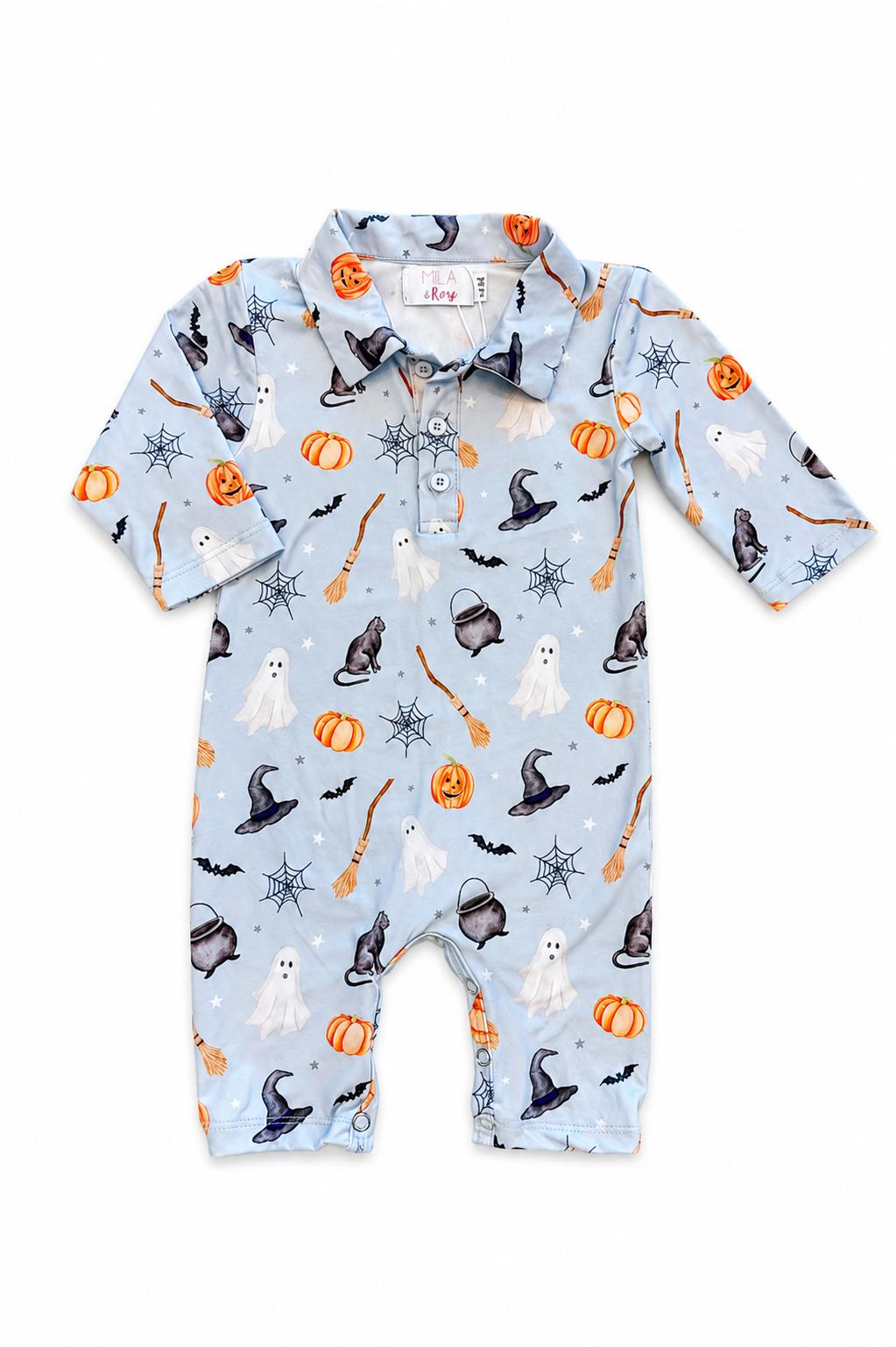 Spooky Season L/S Polo One-Piece-Mila & Rose ®