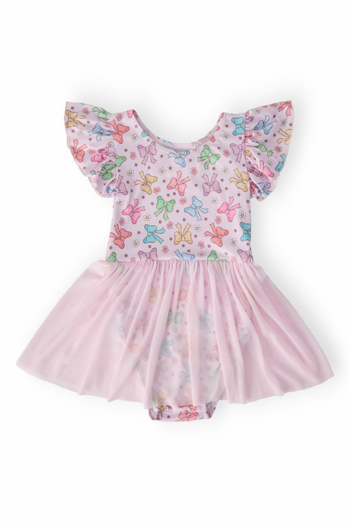 Springtime Bows S/S Twirl Leotard-Mila & Rose ®