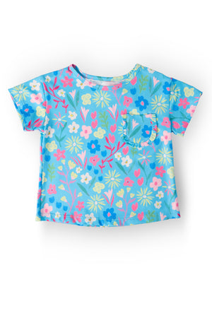 Springtime Splendor Ruffle Pocket Tee-Mila & Rose ®