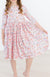 Springtime Bunnies 3/4 Sleeve Pocket Twirl Dress-Mila & Rose ®