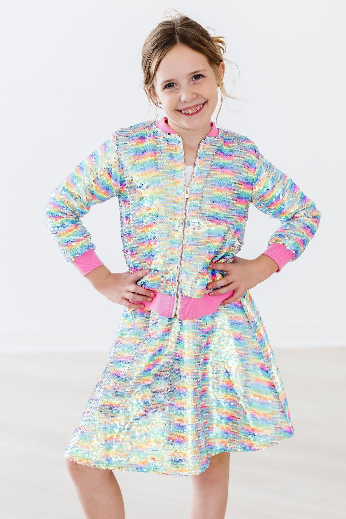 Sprinkles Flip Sequin Twirl Skort-Mila & Rose ®
