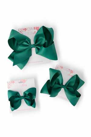 Spruce Grosgrain Hair Bow-Mila & Rose ®