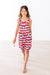 Stars & Stripes Ruffle Cross Back Dress-Mila & Rose ®