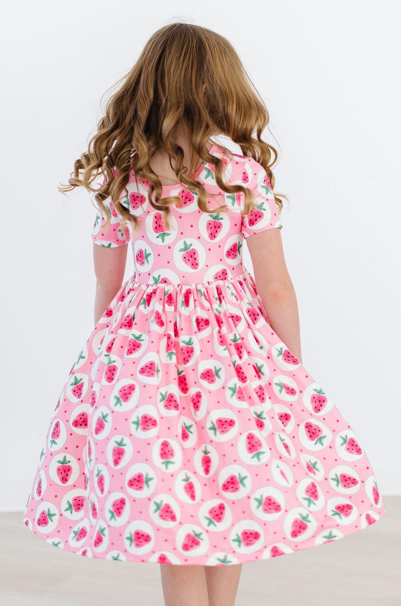 Strawberry Fields S/S Pocket Twirl Dress | Mila & Rose Strawberry Fields S/S Pocket Twirl Dress | Mila & Rose