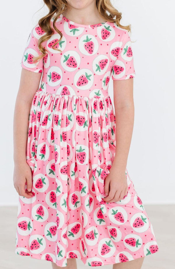 Strawberry Fields S/S Pocket Twirl Dress | Mila & Rose