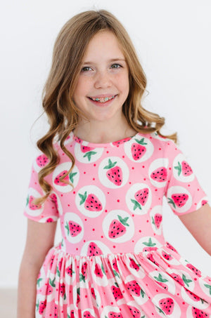 Strawberry Fields S/S Pocket Twirl Dress-Mila & Rose ®