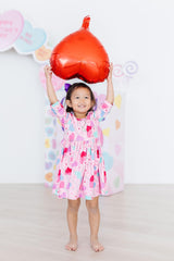 Sucker for You 3/4 Sleeve Pocket Twirl Dress-Mila & Rose ®
