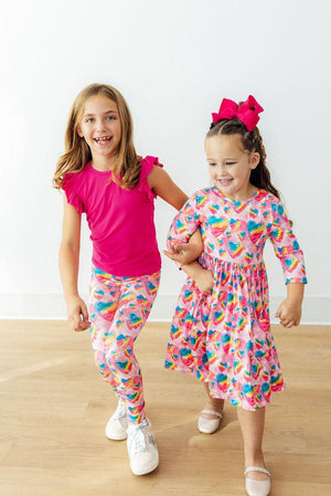 Sugar & Spice 3/4 Sleeve Pocket Twirl Dress-Mila & Rose ®