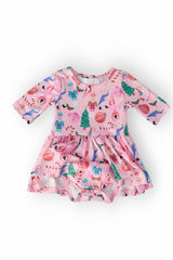Sugarplum Fairy 3/4 Sleeve Twirl Bodysuit-Mila & Rose ®