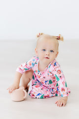 Sugarplum Fairy 3/4 Sleeve Twirl Bodysuit-Mila & Rose ®