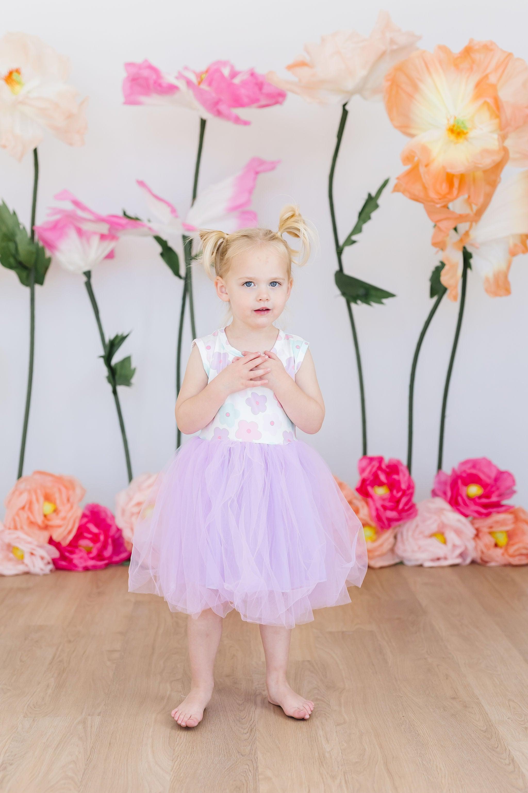 Girls' Summer Daisies Tank Tutu Dress Size: 2T Toddler by Mila & Rose