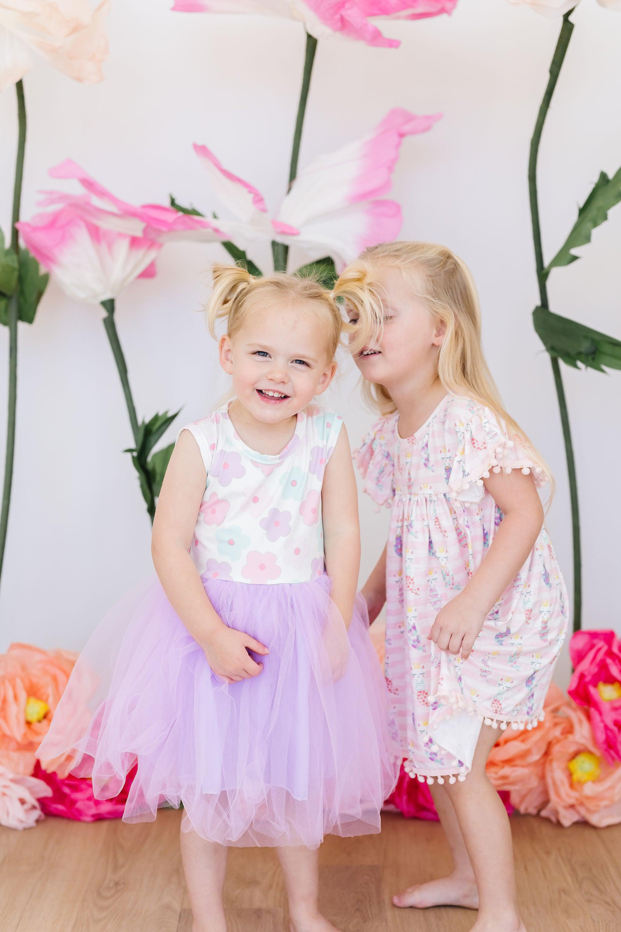 pink dress with daisies Girls Daisy Pink Dress Girl Tween Toddler Summer Birthday Dress Flutter Sleeves Knee, Midi, Maxi Lengths Size 2 3 4 5 6 7 8 10 12