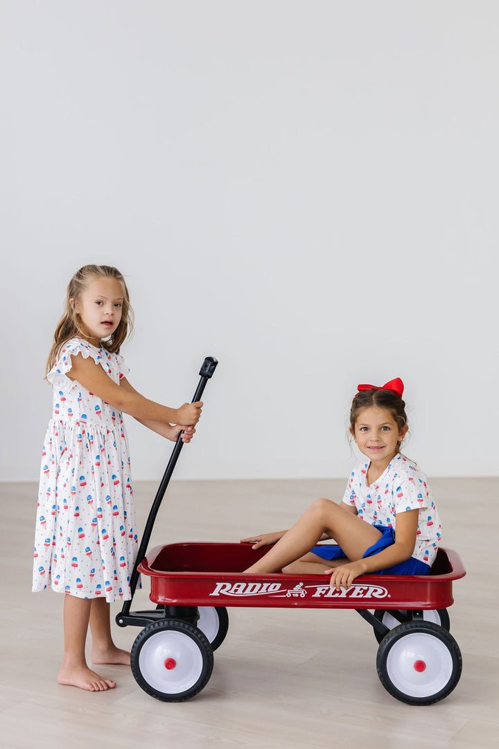 Summer Sweets Flutter Sleeve Twirl Dress-Mila & Rose ®