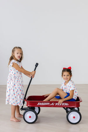 Summer Sweets Flutter Sleeve Twirl Dress-Mila & Rose ®