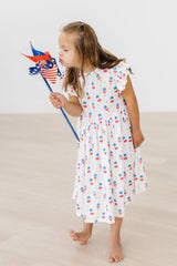 Summer Sweets Flutter Sleeve Twirl Dress-Mila & Rose ®