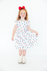 Summer Sweets Flutter Sleeve Twirl Dress-Mila & Rose ®