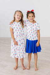 Summer Sweets Flutter Sleeve Twirl Dress-Mila & Rose ®