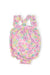 Summer Watercolor Ruffle Cross Back Romper