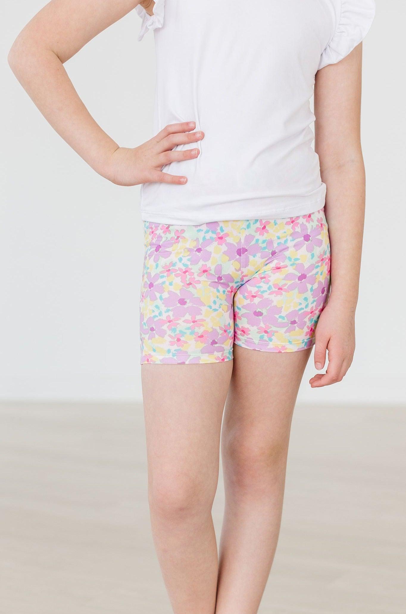 Summer Watercolor Twirl Shorts-Mila & Rose ®