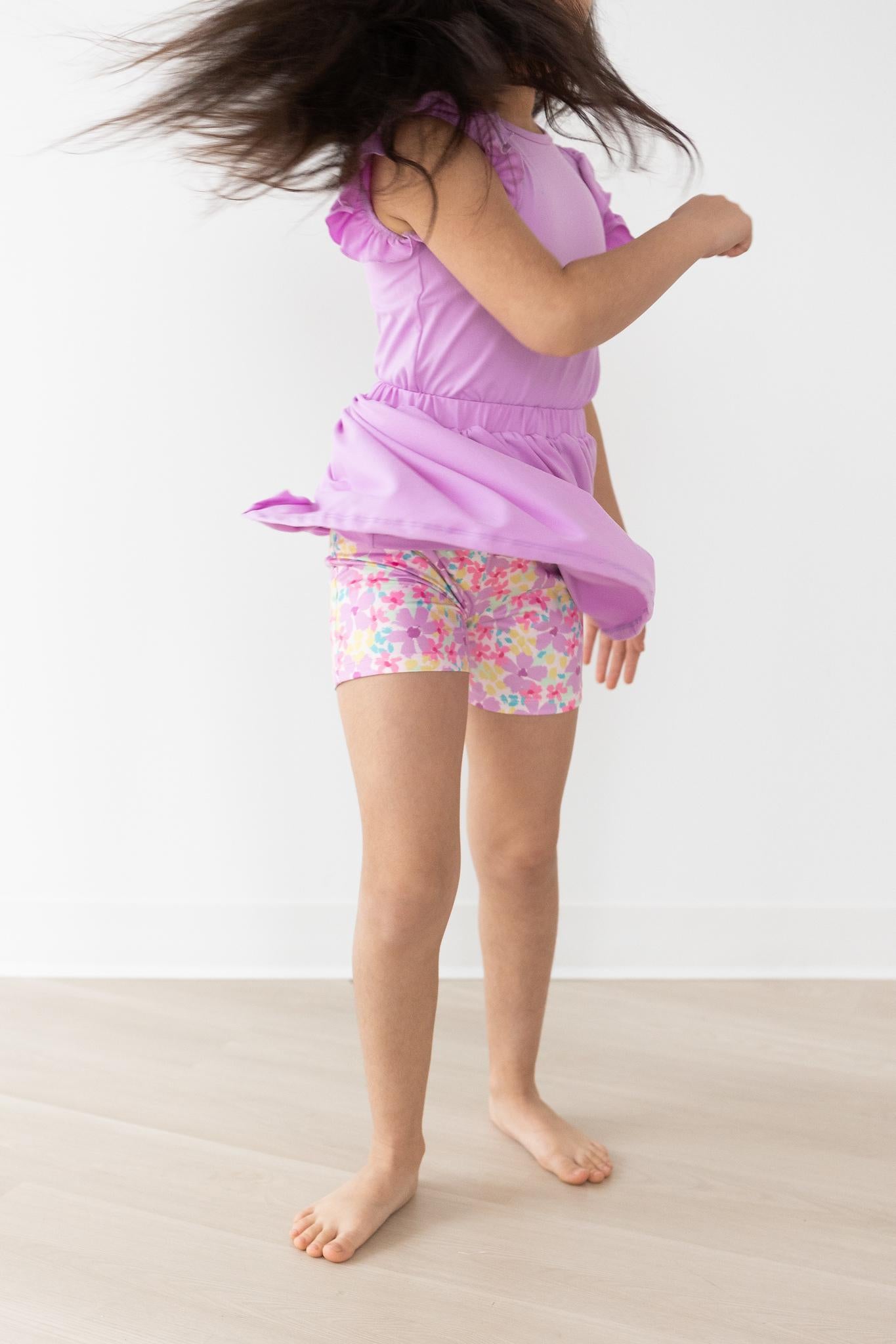 Summer Watercolor Twirl Shorts-Mila & Rose ®