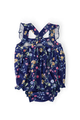 Sunny Meadow Ruffle Cross Back Romper-Mila & Rose ®