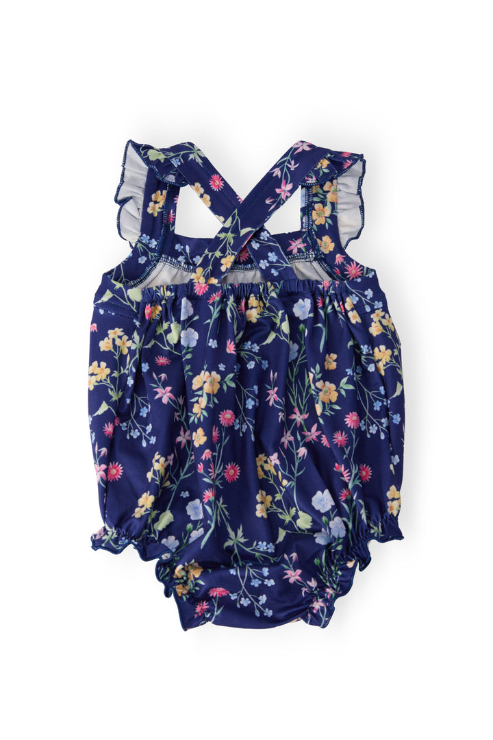 Sunny Meadow Ruffle Cross Back Romper-Mila & Rose ®