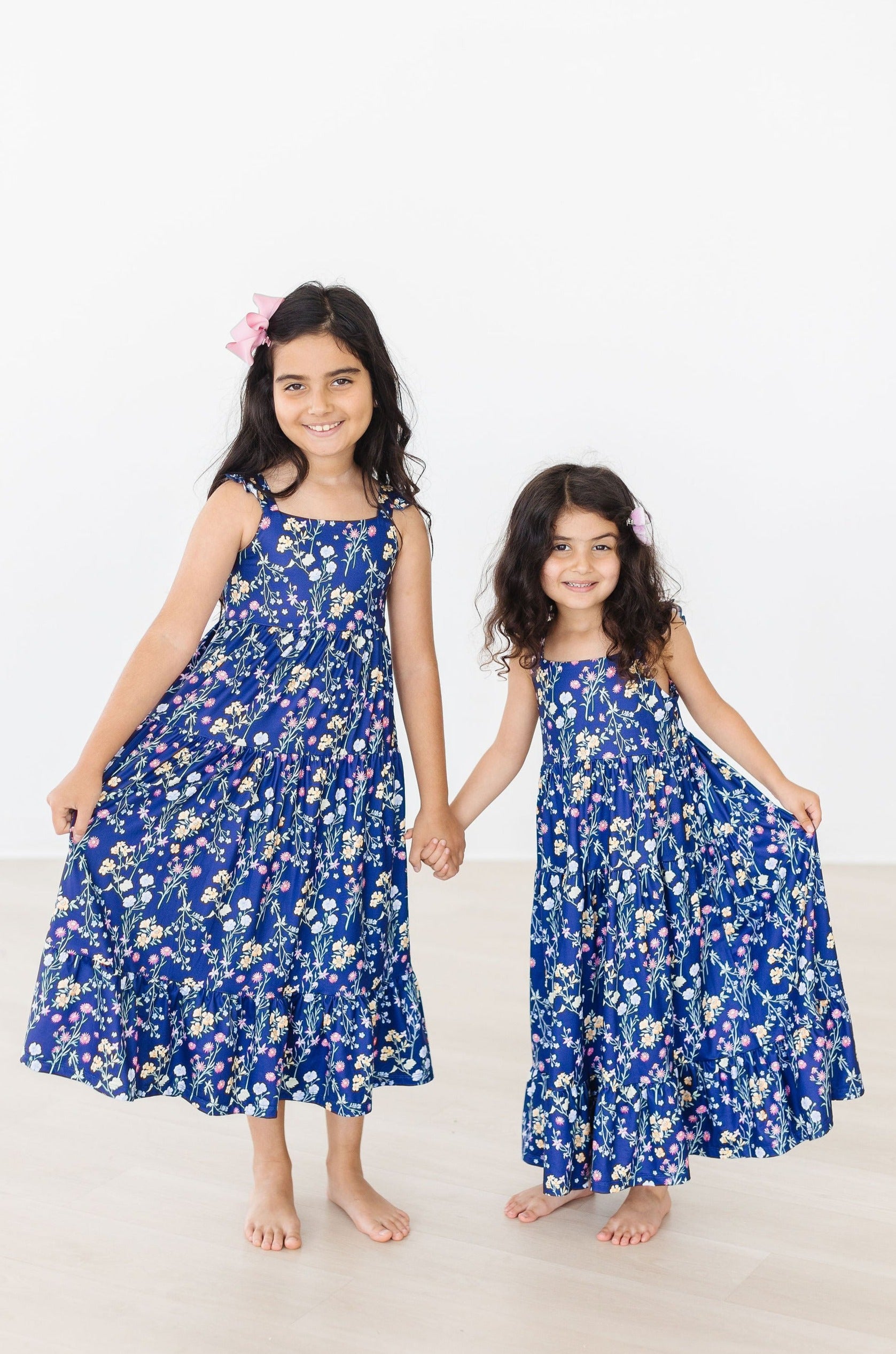 Girls' Sunny Meadow Ruffle Maxi Dress Size: 5/6 By Mila & Rose
