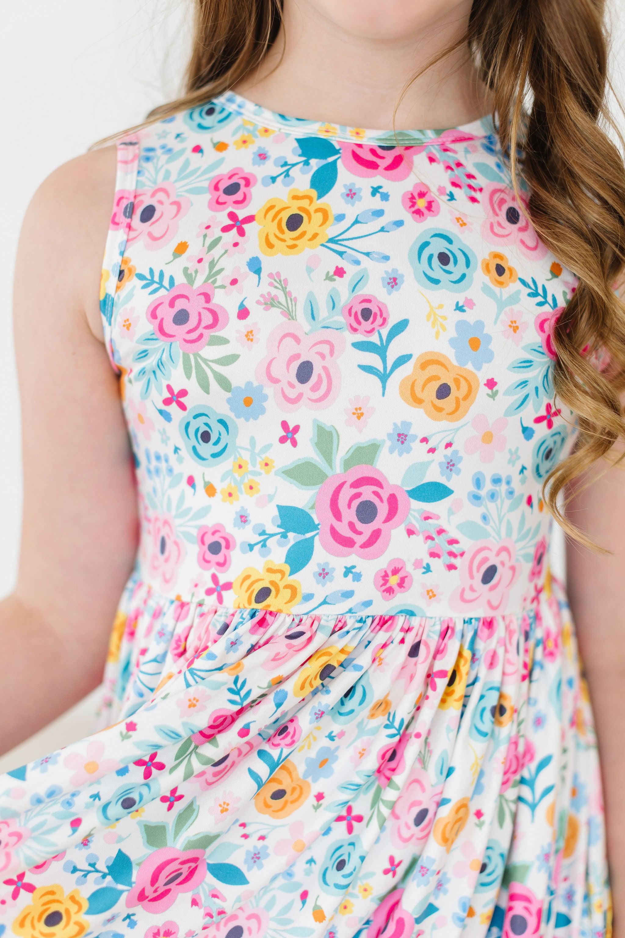SALE Sunshine Blooms Tank Twirl Dress-Mila & Rose ®
