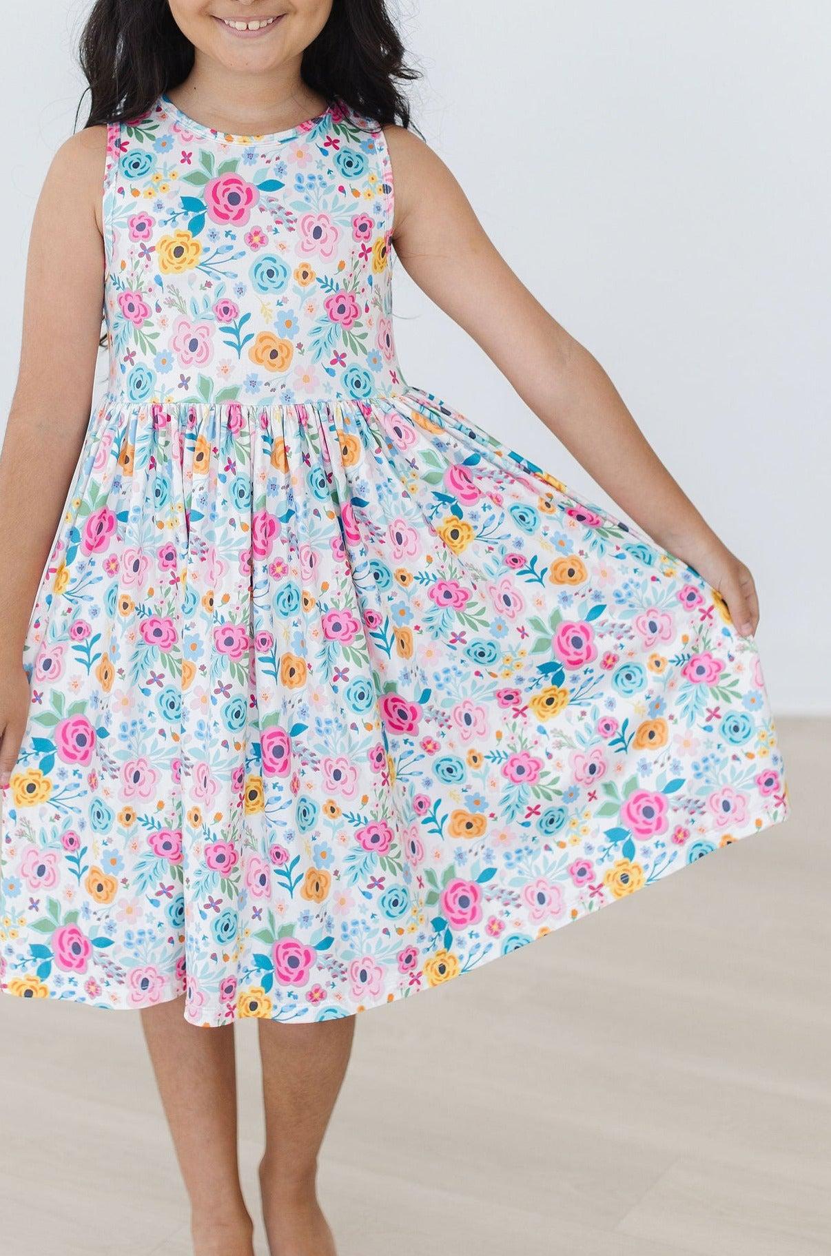 SALE Sunshine Blooms Tank Twirl Dress-Mila & Rose ®