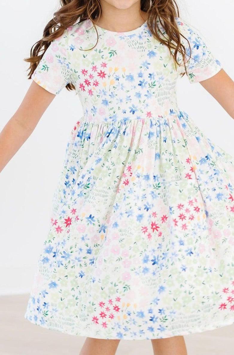 Sunshine Meadows S/S Pocket Twirl Dress-Mila & Rose ®