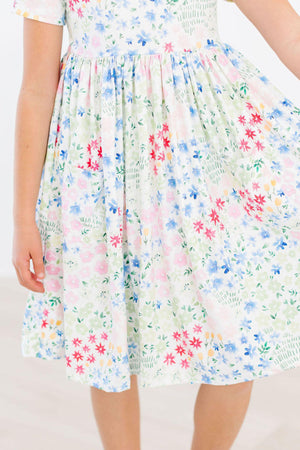 Sunshine Meadows S/S Pocket Twirl Dress-Mila & Rose ®