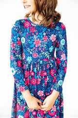 Sweet Gardenia L/S Pocket Twirl Dress-Mila & Rose ®