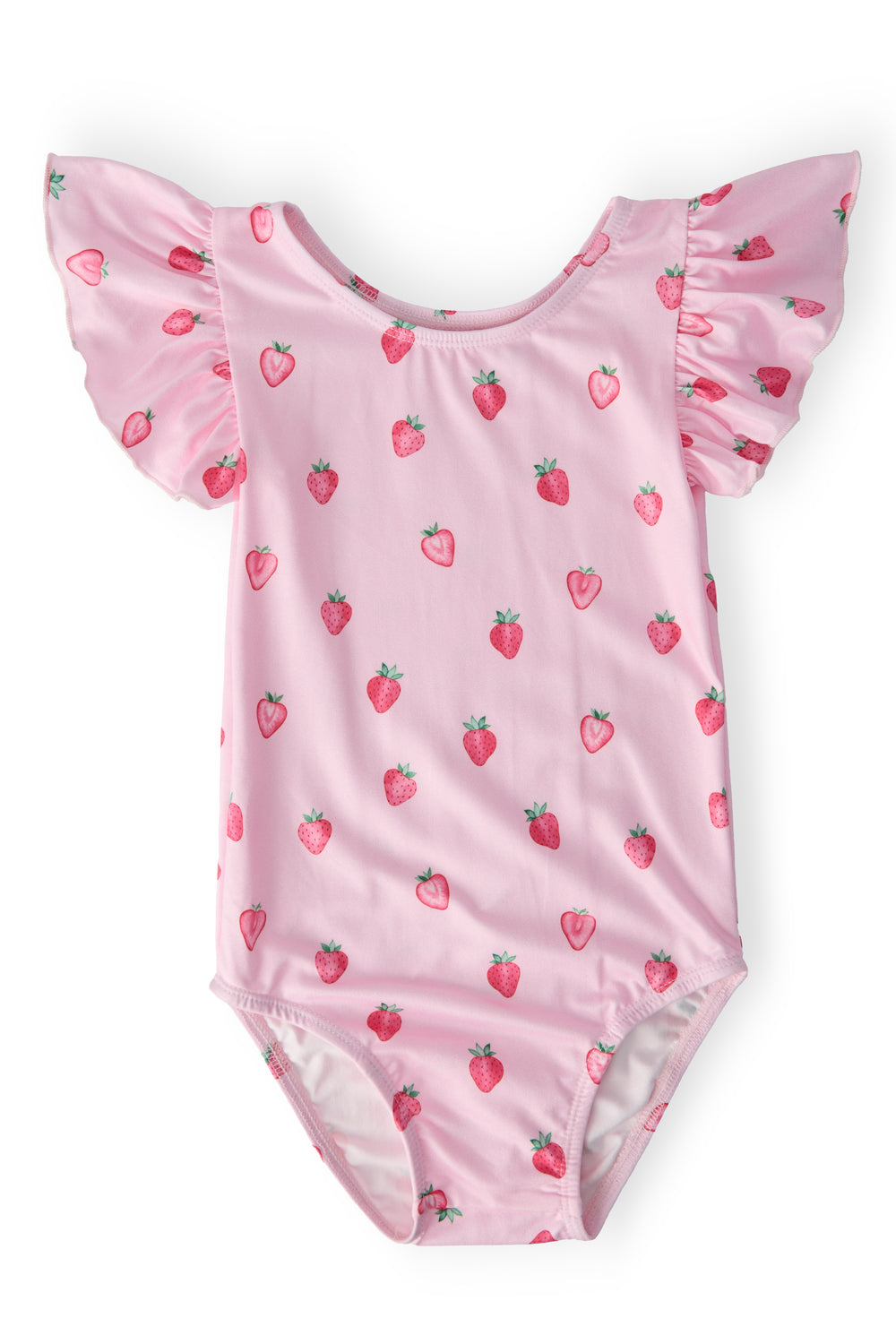 Sweet Strawberries S/S Flutter Sleeve Leotard-Mila & Rose ®