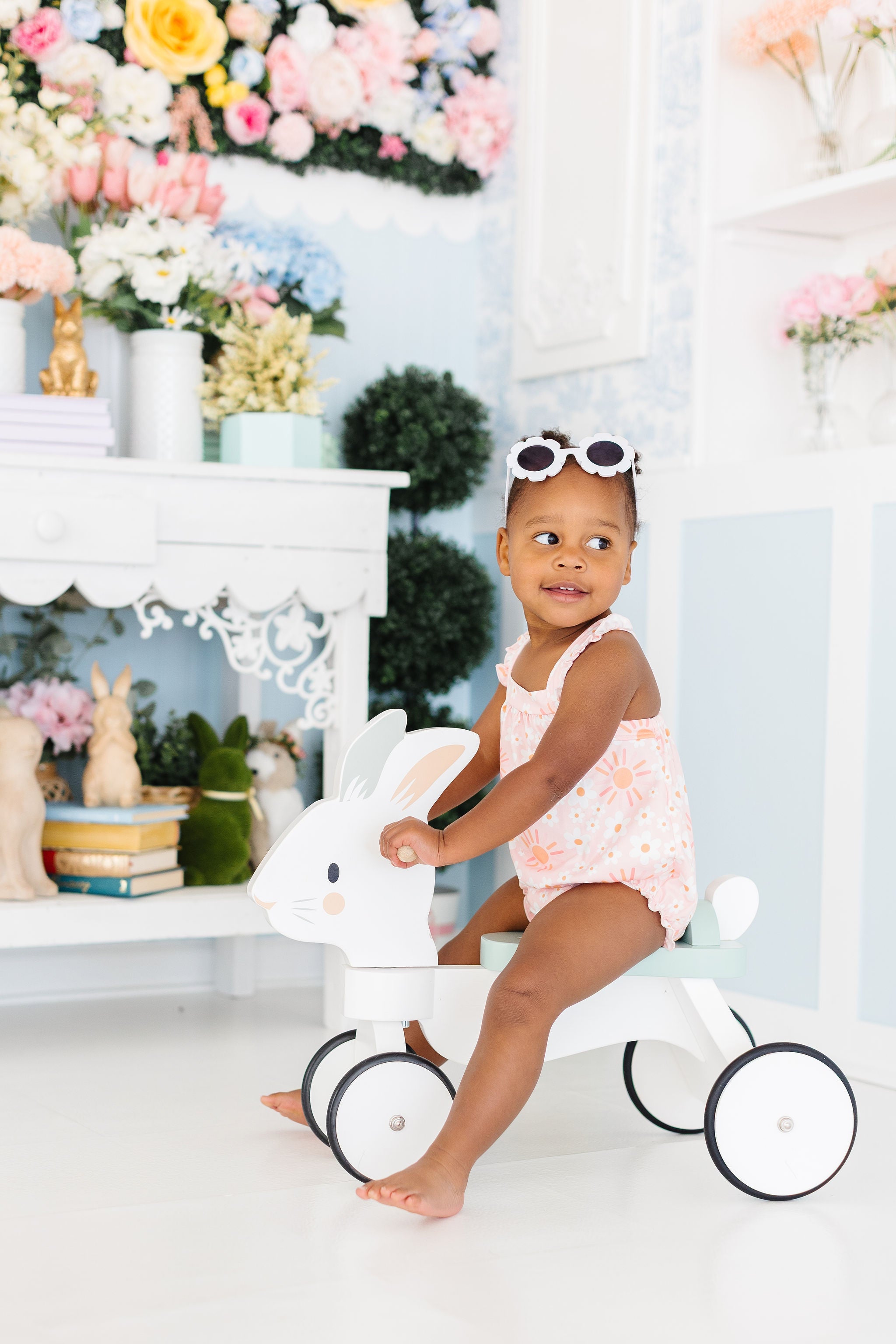 Sweet & Sunny Ruffle Cross Back Romper-Mila & Rose ®