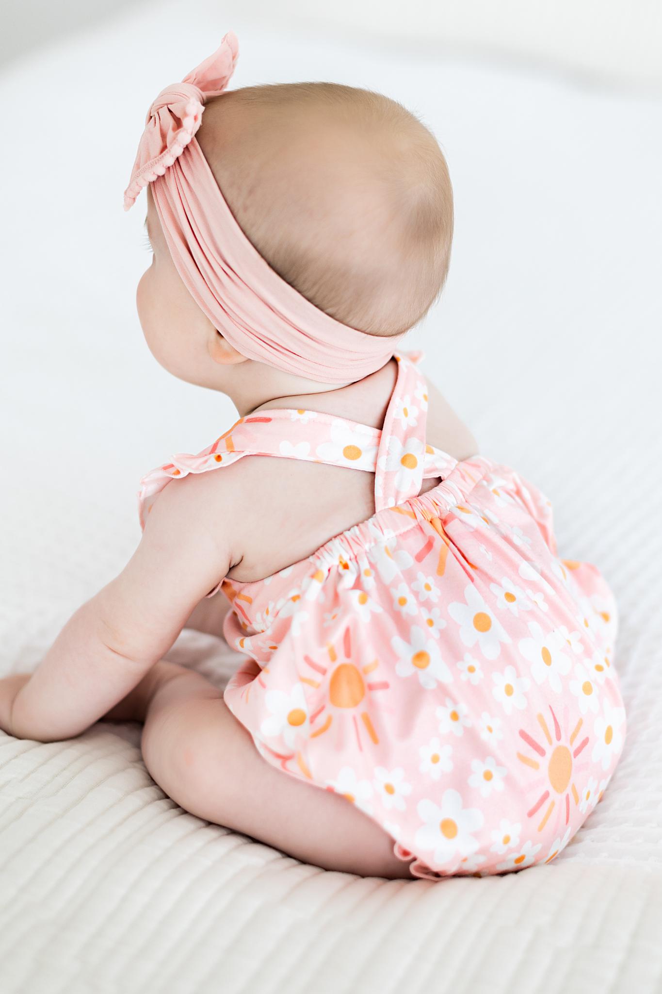 Sweet & Sunny Ruffle Cross Back Romper-Mila & Rose ®