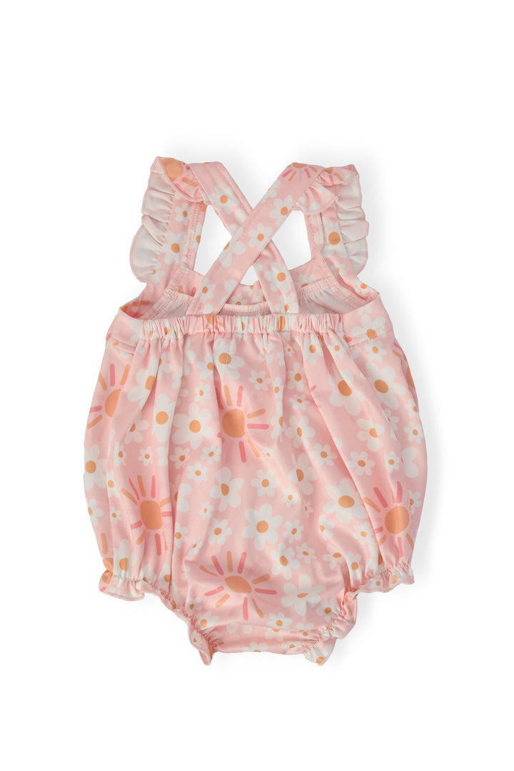 Sweet & Sunny Ruffle Cross Back Romper-Mila & Rose ®