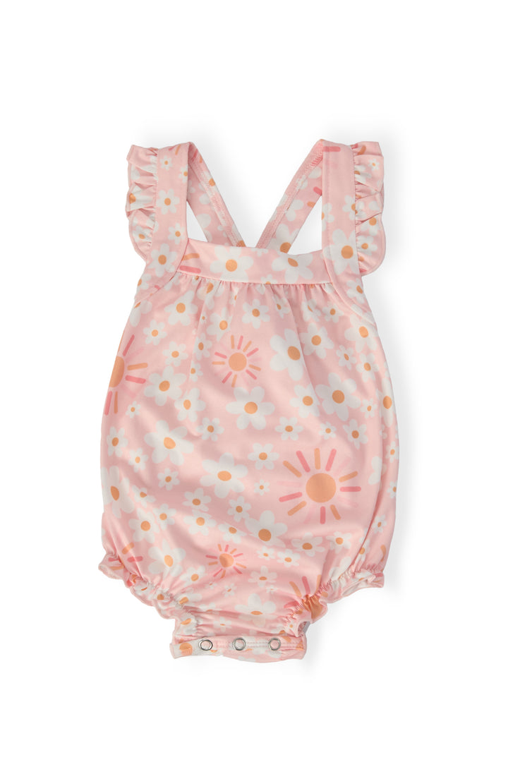Sweet & Sunny Ruffle Cross Back Romper-Mila & Rose ®