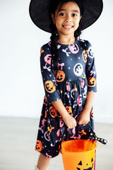 Sweet Tooth 3/4 Sleeve Pocket Twirl Dress-Mila & Rose ®