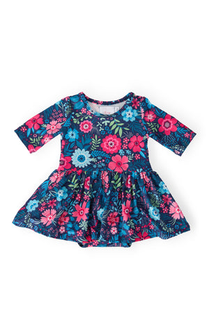 Sweet Gardenia 3/4 Twirl Bodysuit-Mila & Rose ®