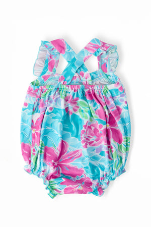 Tropical Punch Ruffle Cross Back Romper-Mila & Rose ®