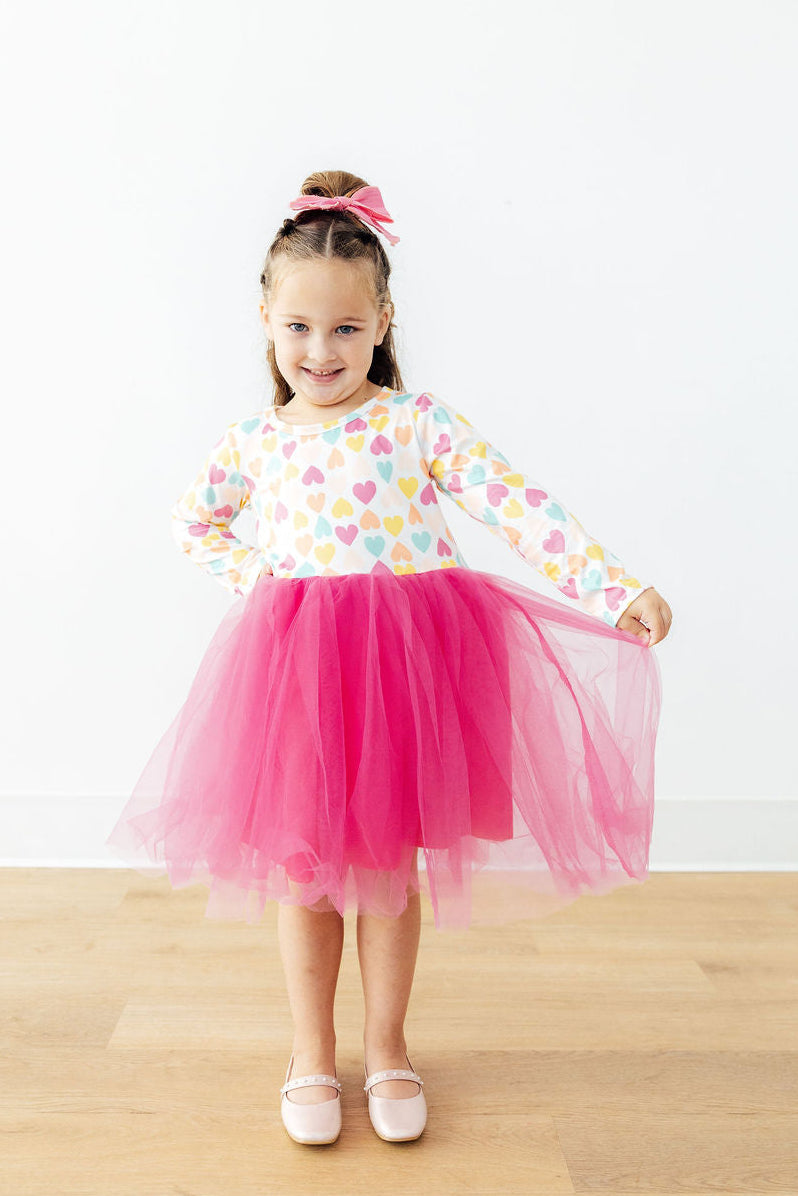 Sweetheart L/S Tutu Dress-Mila & Rose ®
