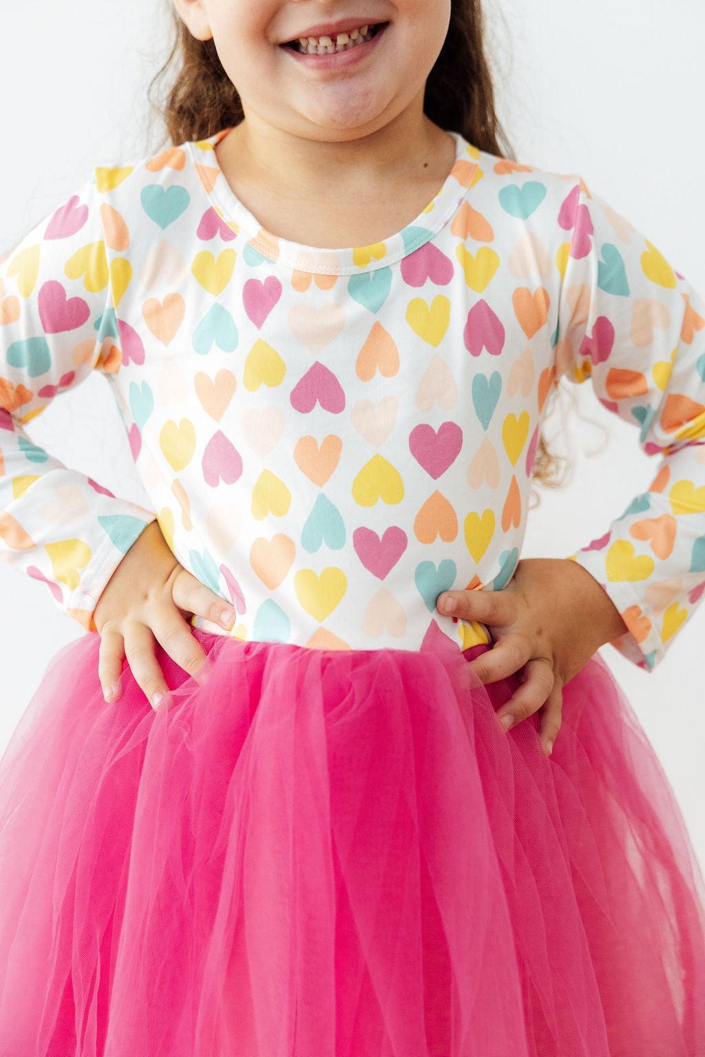 Sweetheart L/S Tutu Dress-Mila & Rose ®