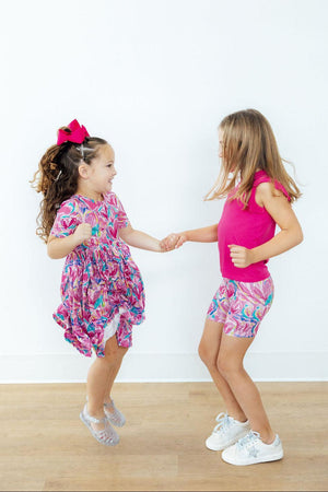 Sweetheart Scribbles Twirl Shorts-Mila & Rose ®
