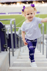 TCU Purple Frog Leggings-Mila & Rose ®